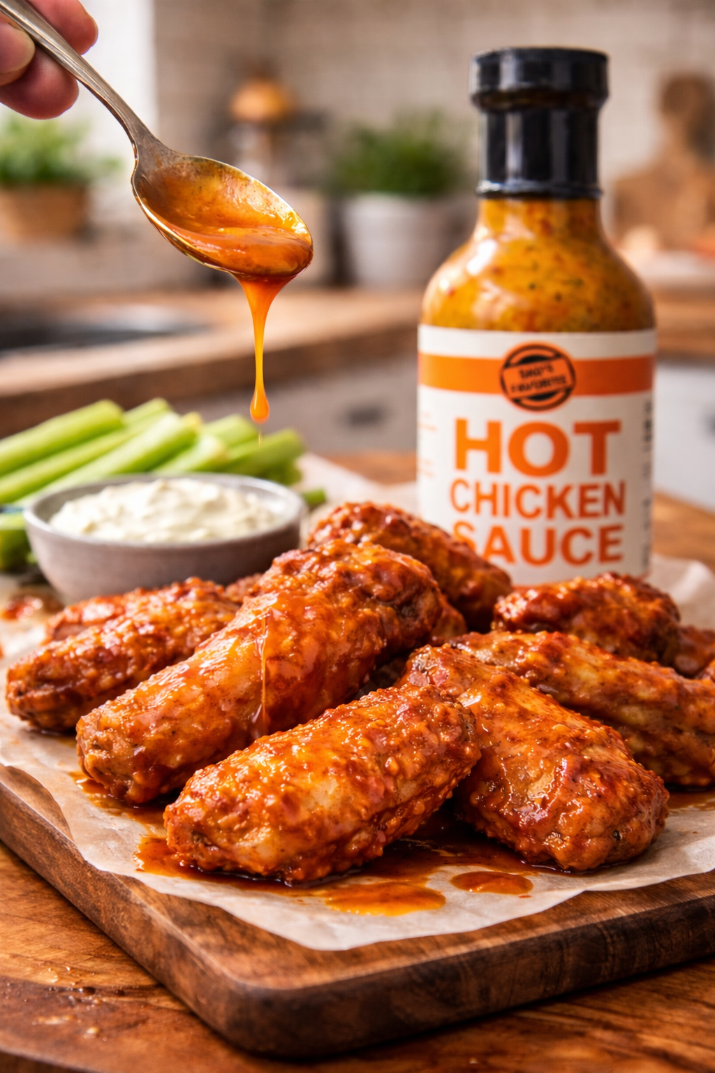 Dad's favorite Hot Chicken Wings 🔥